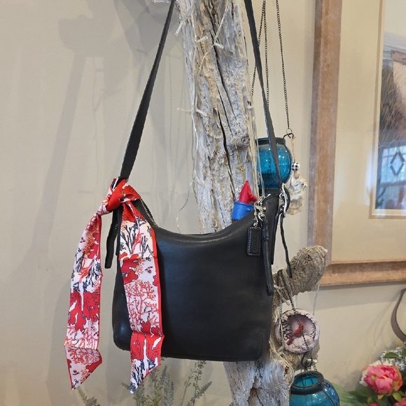 Coach Handbags - Coach Black Legacy Slim Duffle 9326 Vintage 2004